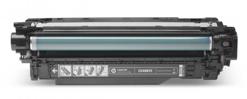 Tonerio kasetė - HP 507Y CE400YC 5500 puslapių juoda