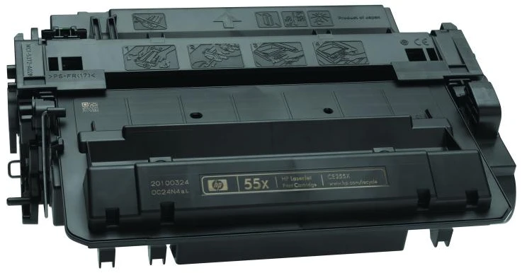 Hewlett Packard (HP) HP Toneris Juodas 55X, skirtas P3015 LaserJet Dvigubas paketas (12 500 puslapių)