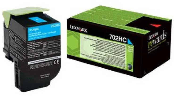 Lexmark 70C2HCE kasetė, žalsvai mėlyna, 3000 puslapių