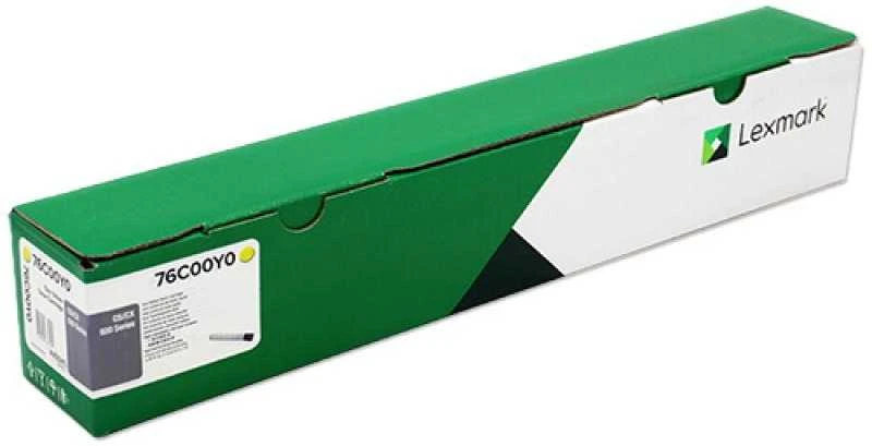 Lexmark dažų kasetė | 76C00Y0 | Tonerio kasetė | Geltonas