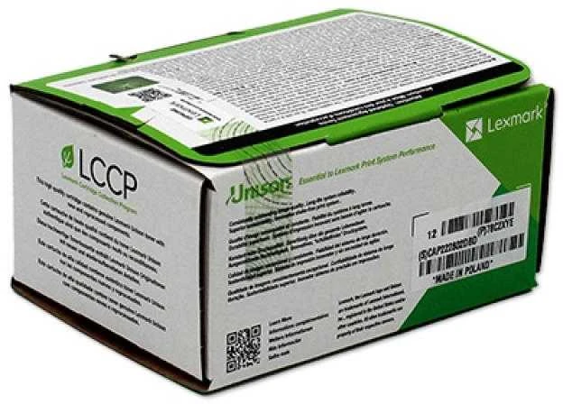 Lexmark itin didelio našumo kontraktinė dažų kasetė | 78C2XYE | Tonerio kasetė | Geltona