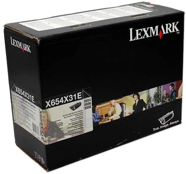 Lexmark X654X31E Cartridge, Juodas, 36000 pages
