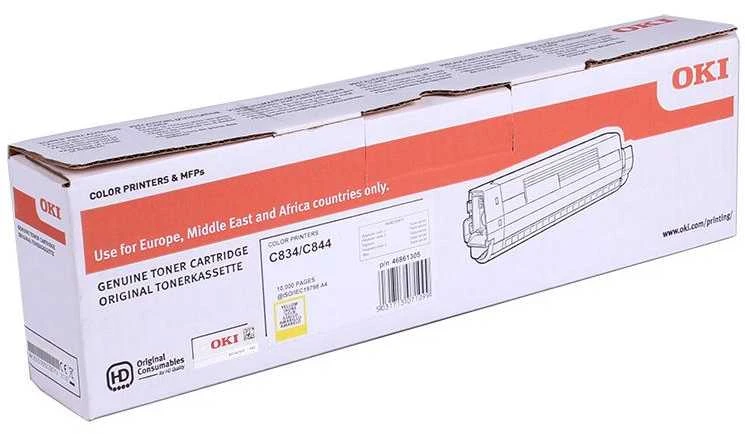 OKI 46861305 tonerio kasetė Originalus Geltona 1 vnt