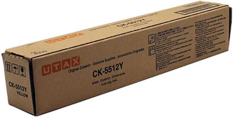 Triumph Adler CK-5512/ Utax CK5512Y (1T02R6AUT0/ 1T02R6ATA0), geltona kasetė