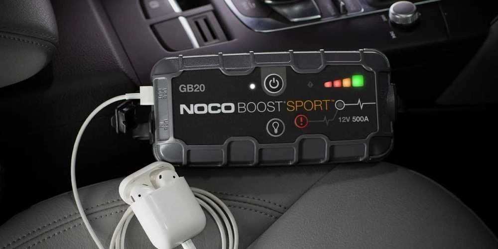 NOCO GB20 įkraunamas automobilio starteris su USB jungtimi