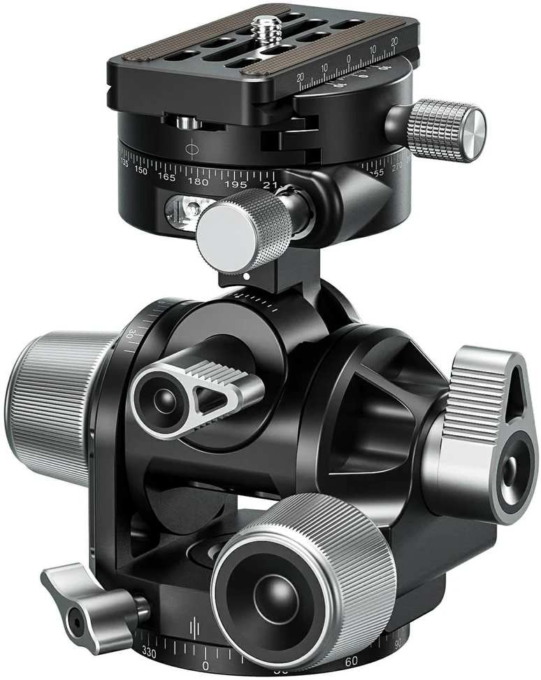 Trikojinės galvutės - Leofoto G4 Pro 3-Axis Geared 20kg Aluminum