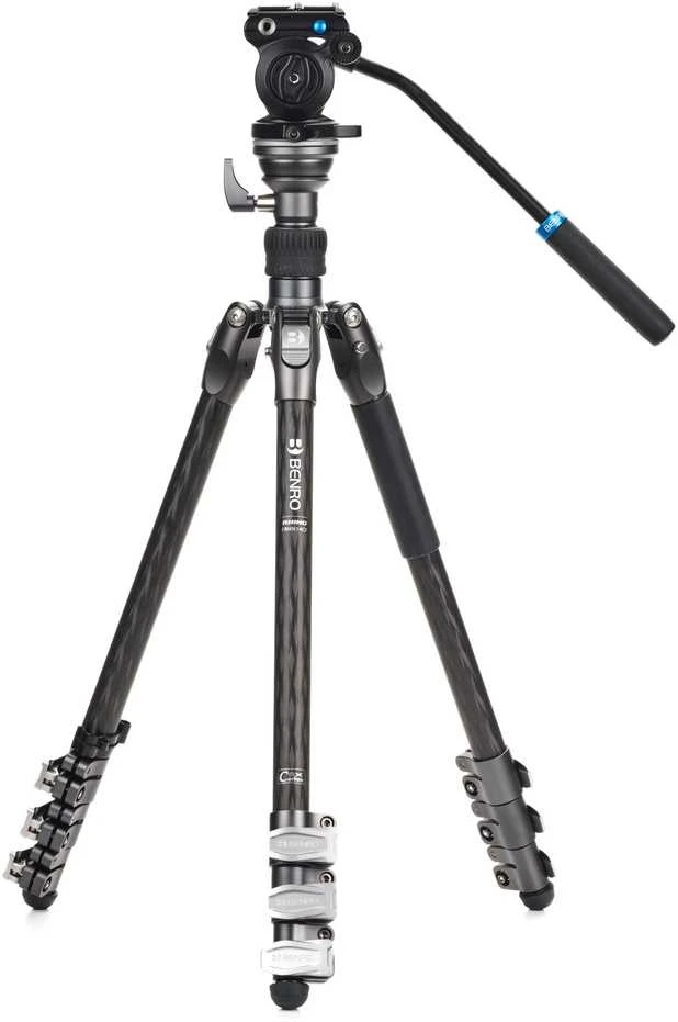 Trikojis - Benro Rhino 14C+S2PRO Anglies pluošto vaizdo trikojis su skysčiu galvute