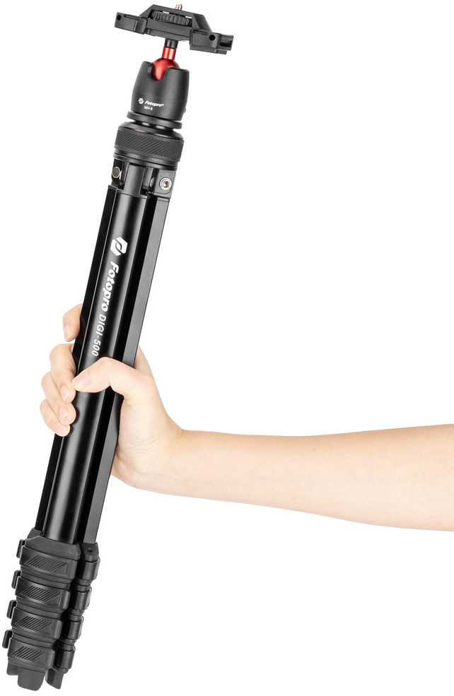 Trikojis - Fotopro DIGI-500 161.5cm 3kg Talpa Juodas