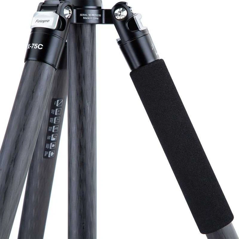 Trikojis Fotopro X-75C su rutuline galva FPH-72Q (Juodas)