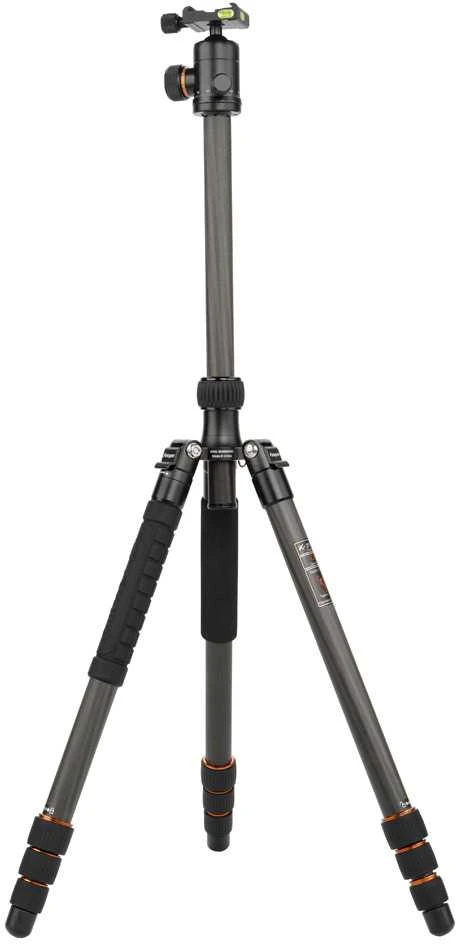 Stovas - Fotopro X Go Plus Carbon 8kg Apkrovos Talpa, 158cm Maksimalus Aukštis, Juodas