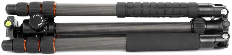 Stovas - Fotopro X Go Plus Carbon 8kg Apkrovos Talpa, 158cm Maksimalus Aukštis, Juodas