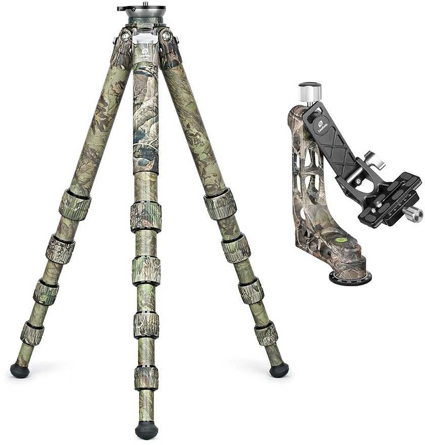 Leofoto Ranger LS-365C + PG-1 Gimbal galvos rinkinys (Full Camo)