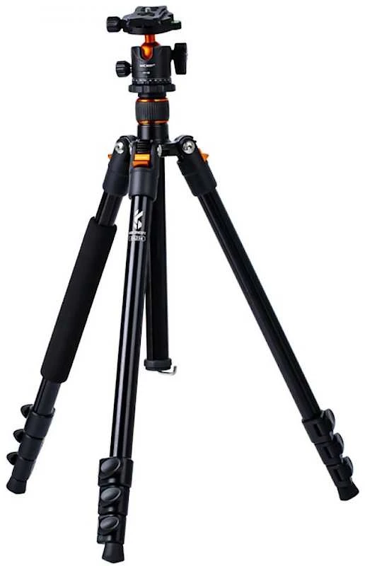 Trikojis Stovas - K&F Concept K234A1 160cm 4kg Apkrovos Ball Head