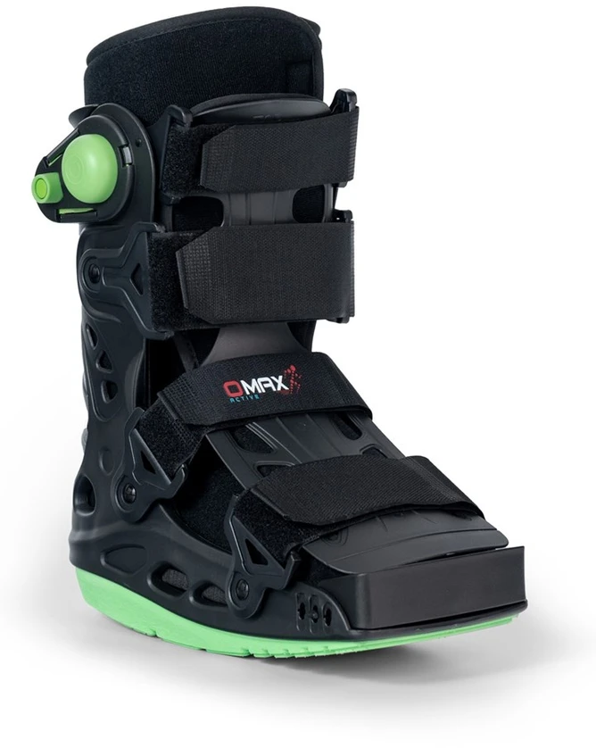 Reha Fund Short Ankle-Foot Orthosis "AIR WALKER DUO" SHORT O-1185/M REHAFUND, Juodas