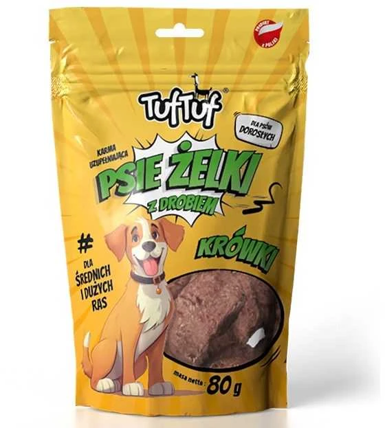 TufTuf Šunų Priedas - TUF TUF Paukštienos Fudge 80g Be Grūdų Be Glitimo Be Cukraus