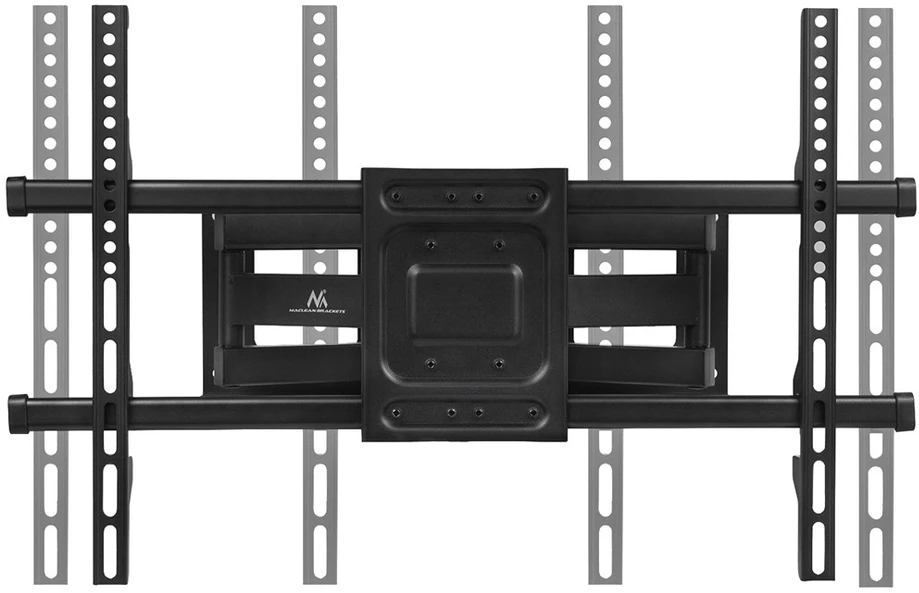 „Maclean“ televizoriaus laikiklis, maks. VESA 600x400, 32–85 colio, 60 kg, horizontalus ir vertikalus kampo reguliavimas, profilis 65–390 mm, juodas, MC-789