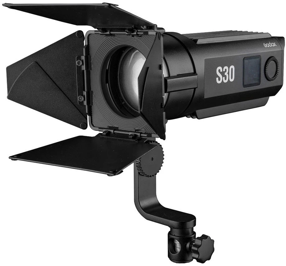 Uitgelicht Apšvietimo Įranga - Godox Focusing LED Light S30 rinkinys, 10-100% Šviesumas, 5600K, 96 CRI
