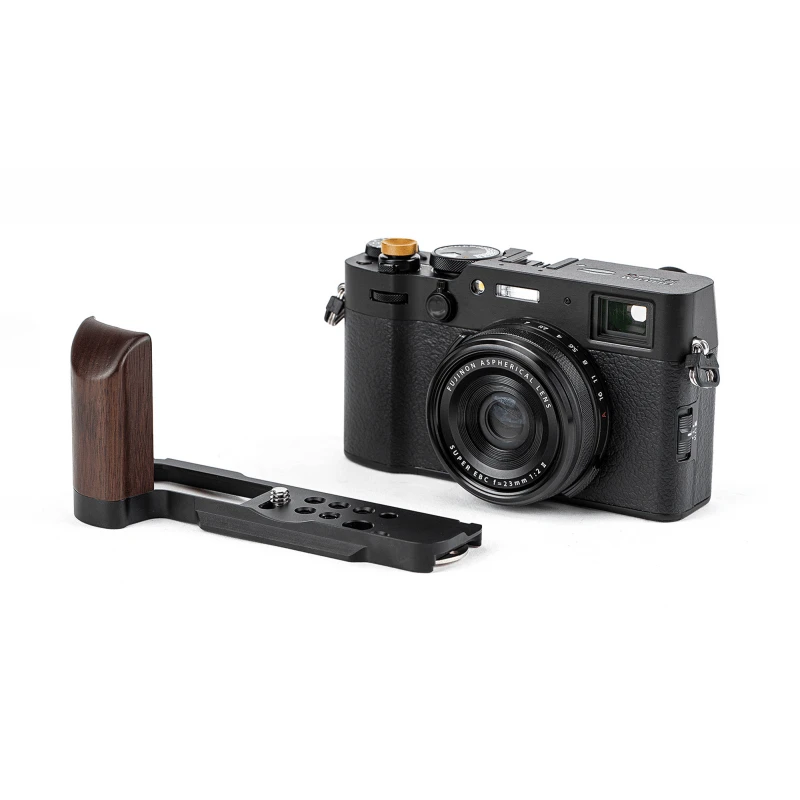 Ulanzi Fotoaparato Laikiklis - Fotopro QAL-X100VI Ergonomiškas Fujifilm X100VI/X100V Ebony/Aluminum