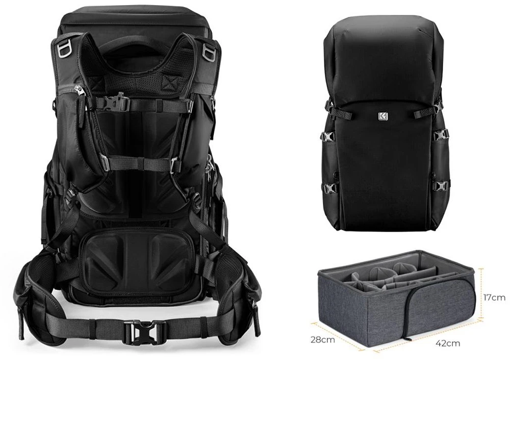 Fotoaparato Krepšys - Ulanzi K&F Concept Star Wander 40L KF13.207V1 Juodas
