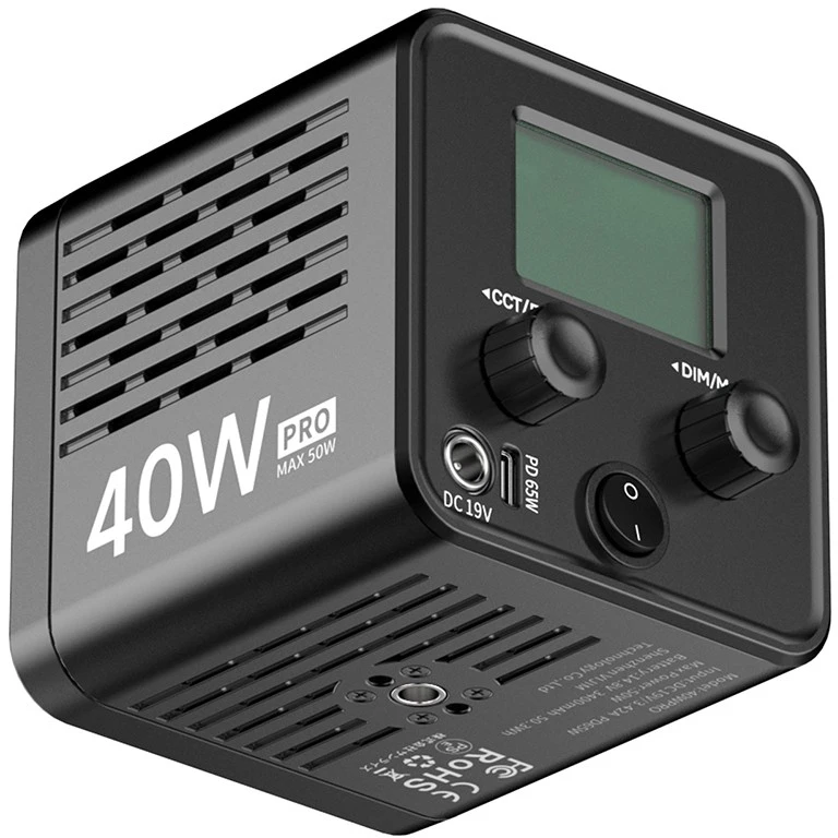 Apšvietimo Įranga - ULANZI L023 40W Pro LED Šviesa 2500-6500K Mini Bowens