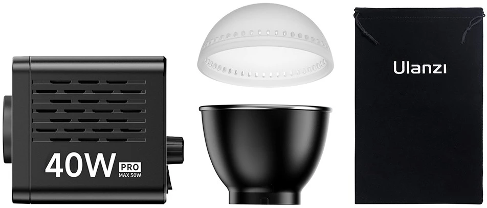 Apšvietimo Įranga - ULANZI L023 40W Pro LED Šviesa 2500-6500K Mini Bowens