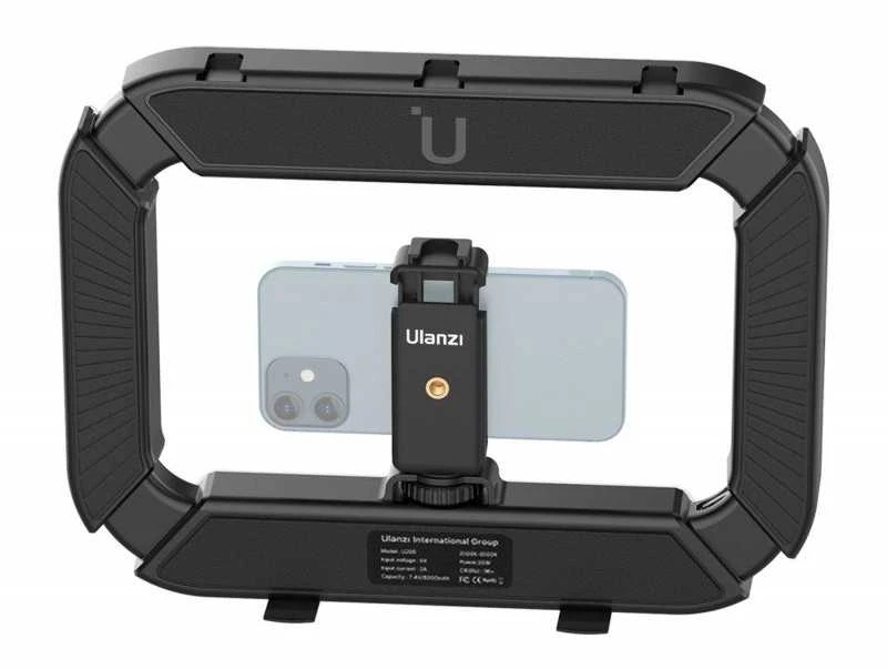 Ulanzi LED šviestuvas su išmaniojo telefono adapteriu U200 - WB (2500 K - 8500 K)
