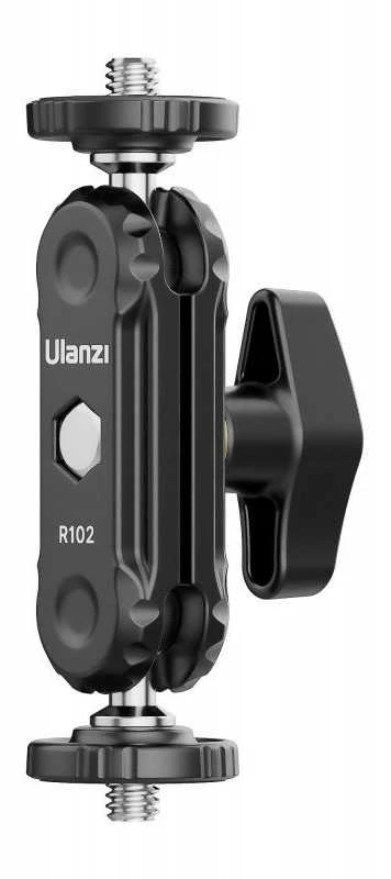 Kameros priedas - Ulanzi R102 dviguba rutulinė galvutė 1/4 colio varžtas, 1kg keliamoji galia