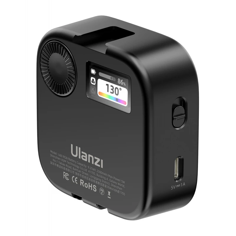Ulanzi U60 LED lempa - RGB, WB (2500 K - 9000 K)