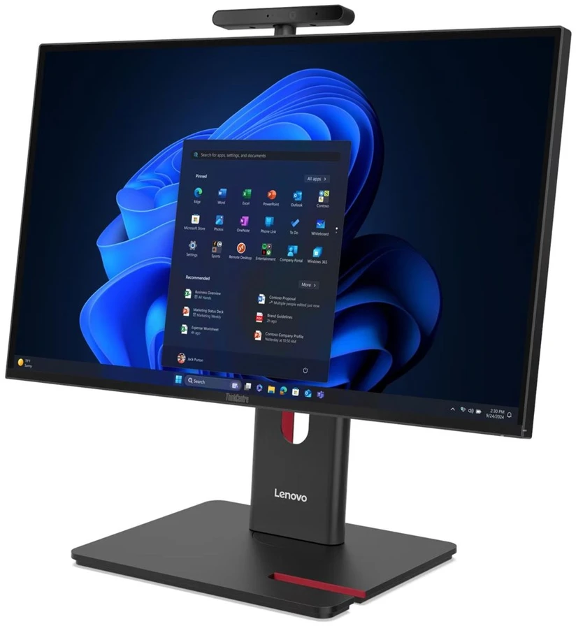 Lenovo ThinkCentre M90a G6 AiO Ultra 5 235 23.8" FHD IPS 120Hz 250 nits LBL AG 16GB DDR5 5600 512GB SSD Intel Graphics 5MP camera + IR Windows 11 Pro Juodas 3-year On-site warranty