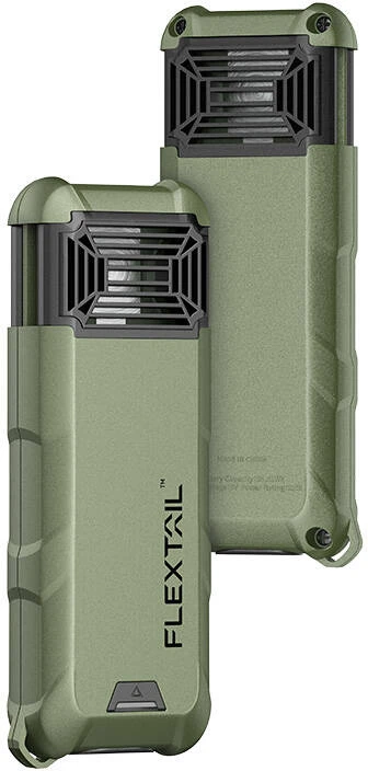 Nešiojamas du viename uodus atbaidantis Flextail Max Repel S (žalias)