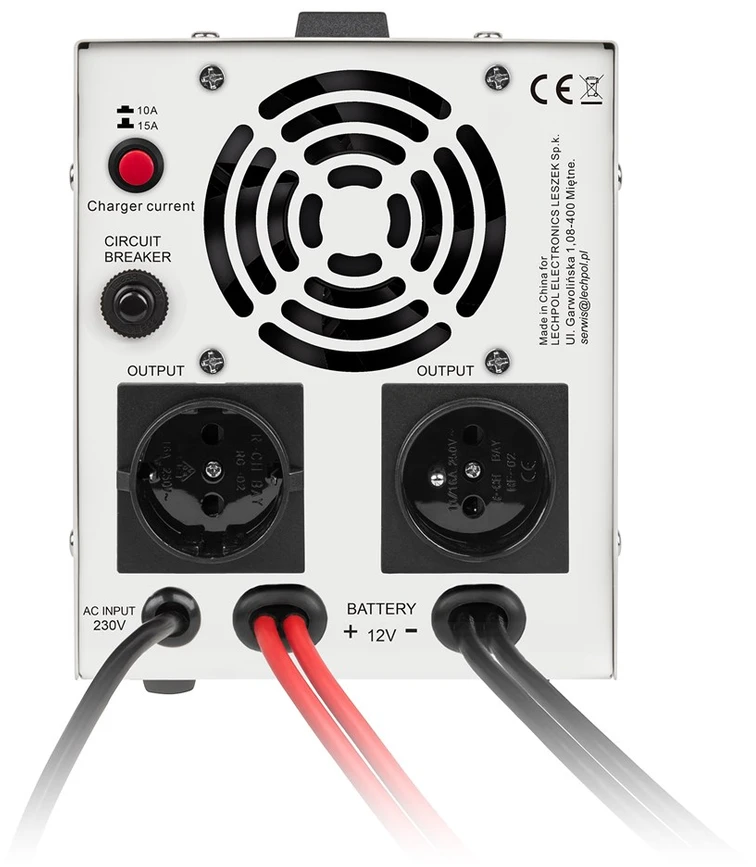 KEMOT PROsinus-800 nepertraukiamo maitinimo šaltinis su gryna sinusine banga ir įkrovimo funkcija 12V 230V 800VA/500W