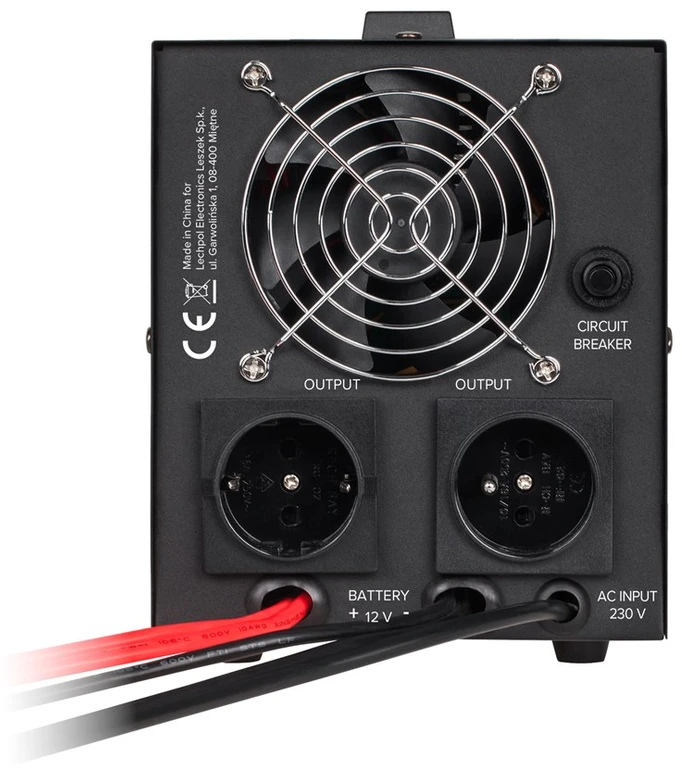 UPS - Rebel POWER-500 500 VA/300 W grynos sinusoidės keitiklis juodas