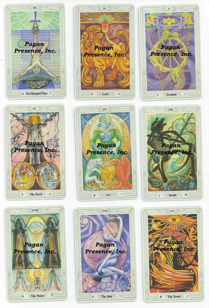 US Games Systems Aleister Crowley Thoth Mažos Taro Kortos