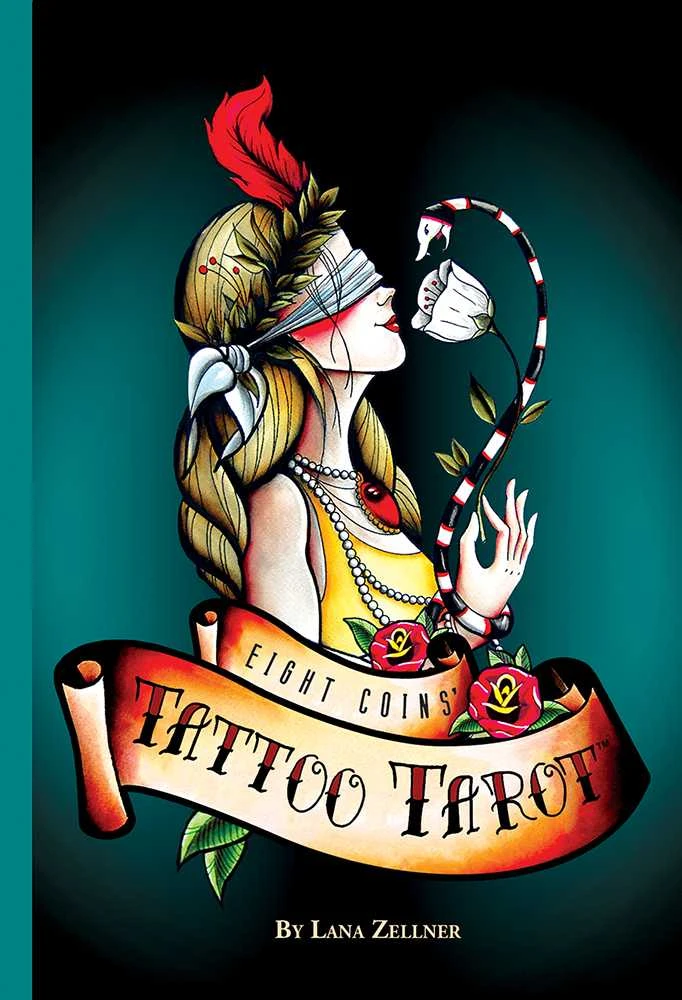 US Games Systems Eight Coins Tattoo Taro Kortos