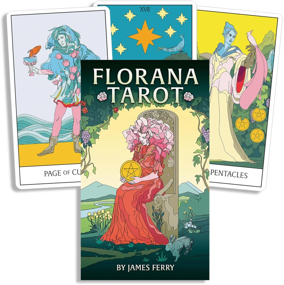 Us Games Systems Kolekcionuojamos Kortelės - Florana Tarot 78 Kortelės Su Gidu