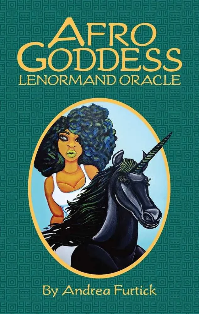 Us Games Systems Orakulo kortų rinkinys - Afro Dievo Lenormand 37 Kortos su Gidu