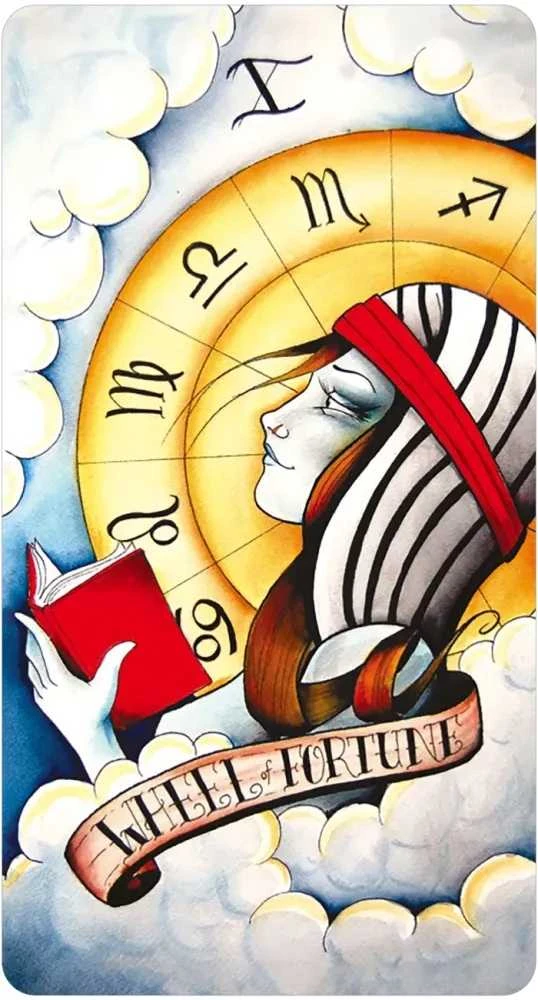 Us Games Systems Taro kortos - Aštuoni Monetų Tatuiruotės Tarot Mini Leidimas 78 Kortos 4.0 x 7.5 cm