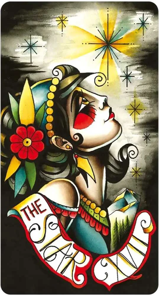 Us Games Systems Taro kortos - Aštuoni Monetų Tatuiruotės Tarot Mini Leidimas 78 Kortos 4.0 x 7.5 cm