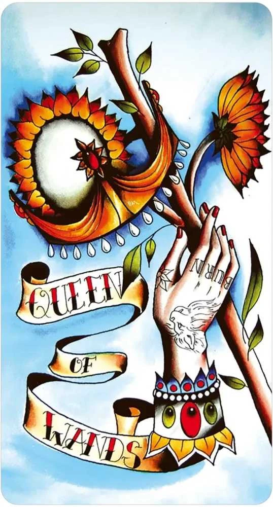 Us Games Systems Taro kortos - Aštuoni Monetų Tatuiruotės Tarot Mini Leidimas 78 Kortos 4.0 x 7.5 cm