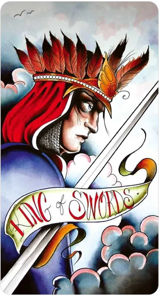 Us Games Systems Taro kortos - Aštuoni Monetų Tatuiruotės Tarot Mini Leidimas 78 Kortos 4.0 x 7.5 cm