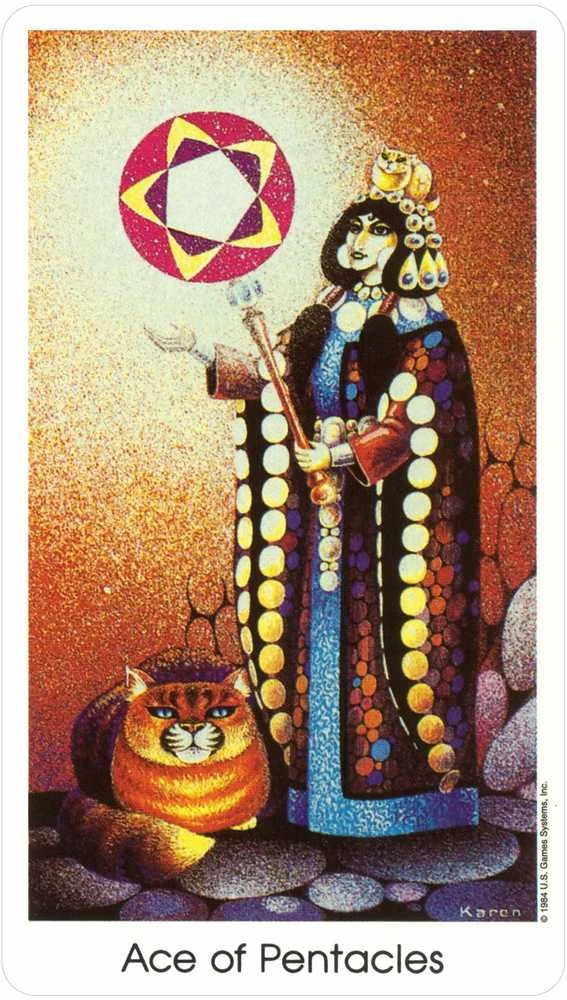 US Games Systems Tarot Of The Cat People Kortos