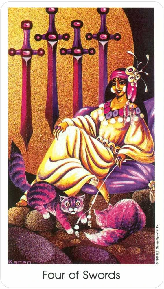 US Games Systems Tarot Of The Cat People Kortos
