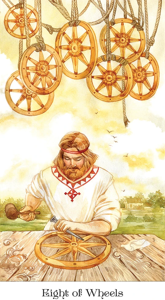 US Games Systems Tarot Of The Golden Wheel Kortos