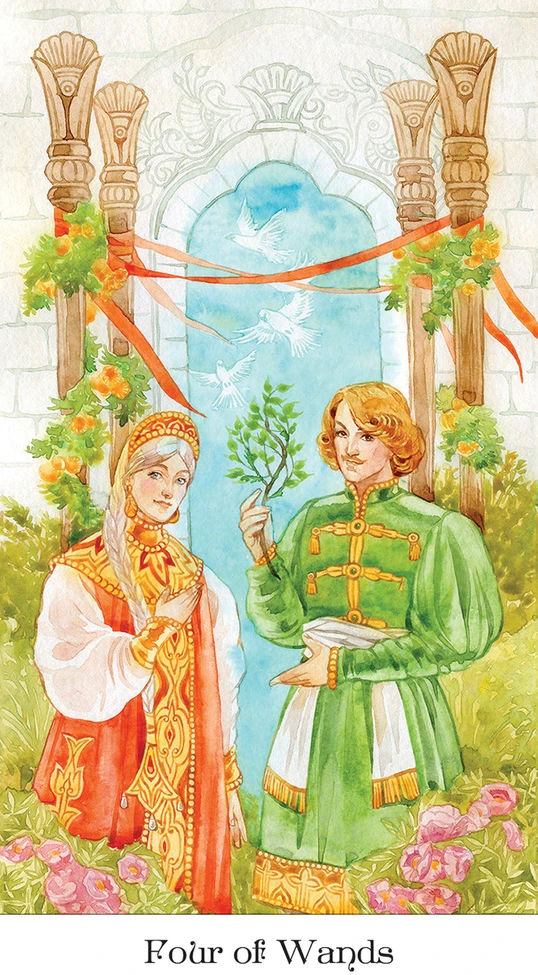 US Games Systems Tarot Of The Golden Wheel Kortos