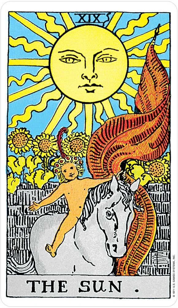 Us Games Systems The 100 Percent Plastic Rider Tarot Kortos