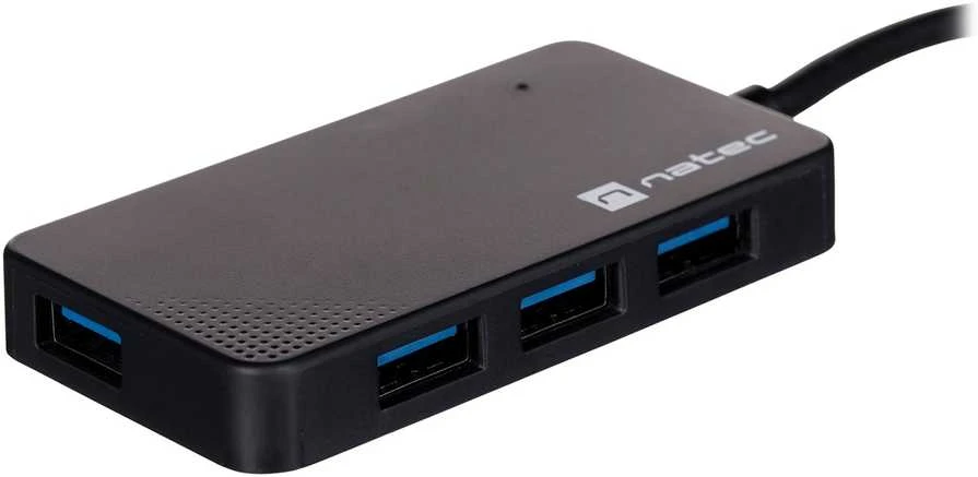 NATEC NHU-1342 Hub USB 3.0 Moth 4-jungtys Juodas