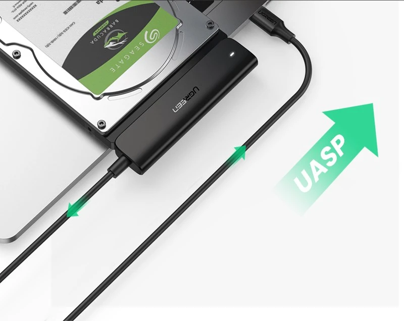 2.5" SSD/HDD adapteris Ugreen, SATA III į USB-C, 5 Gbps