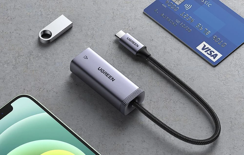 UGREEN CM483 USB-C - RJ45 tinklo adapteris