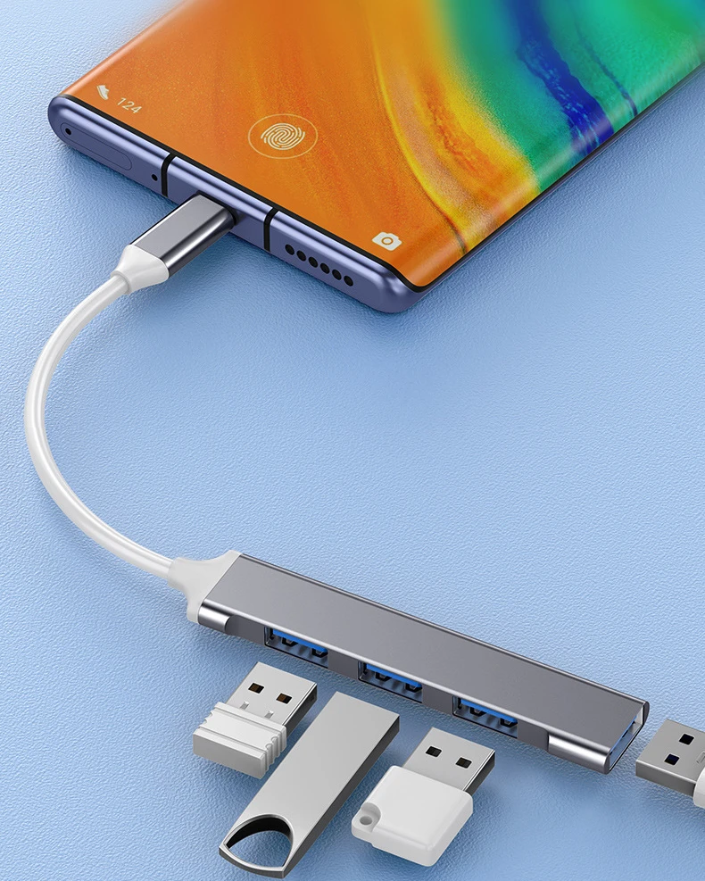 USB Adapteris - Vakoss TC-4125X 1xUSB 3.0, 3xUSB 2.0