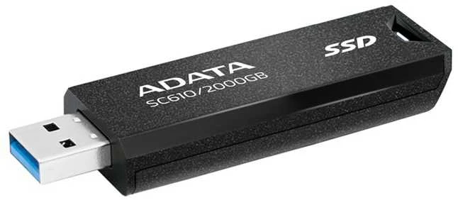 Kietasis diskas USB Atmintinė - Adata SC610 2 TB, Juoda